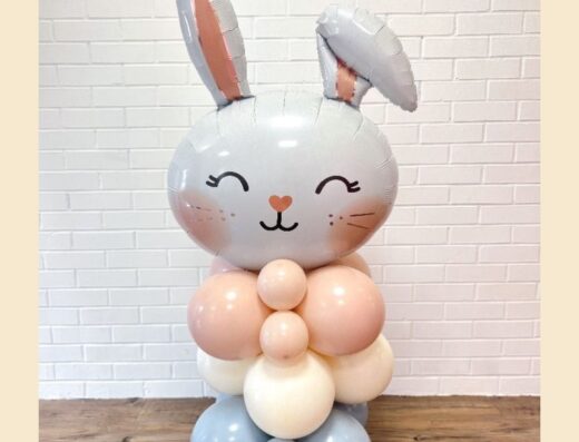 bunny balloon column