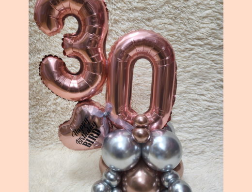 number foil balloon