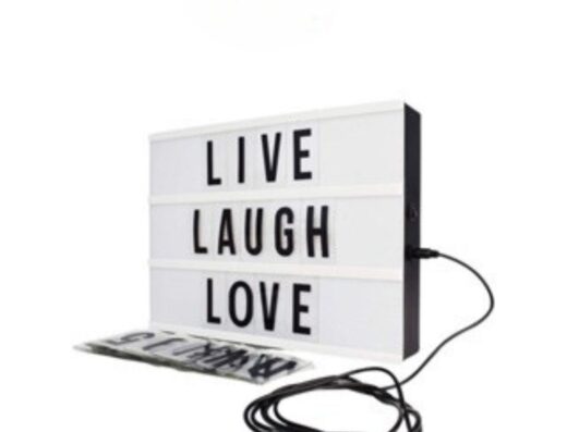 English Letter LED Night Lamp Sign Box