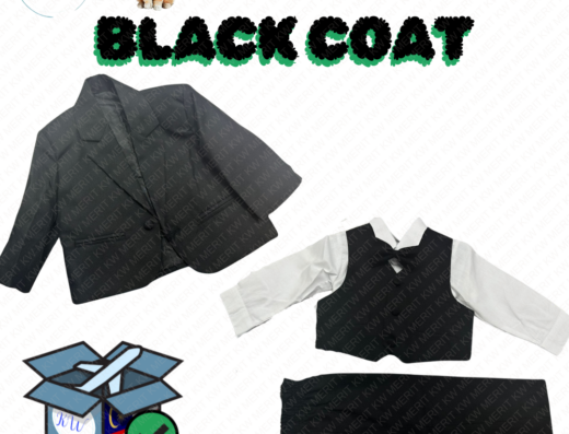 costume black coat for kids