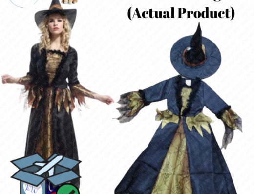 costume adult witch gold