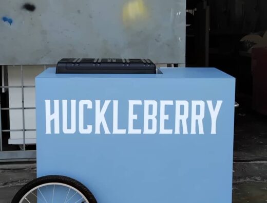 Huckleberry Ice Cream Push Cart